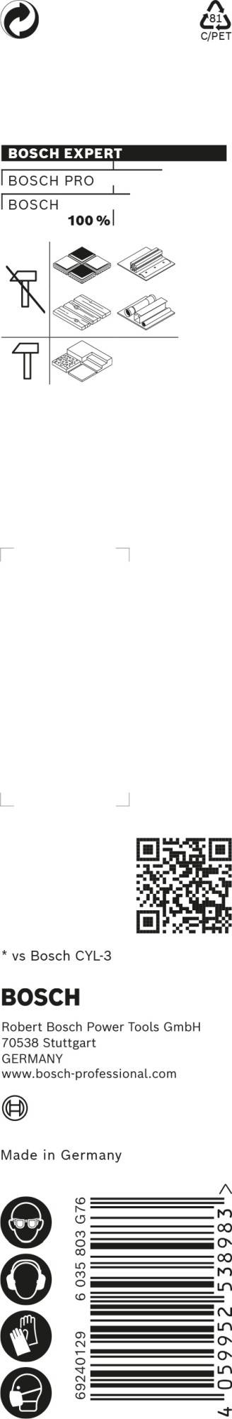 Broca EXPERT CYL-9 MultiConstruction de 4 x 80 x 130 mm