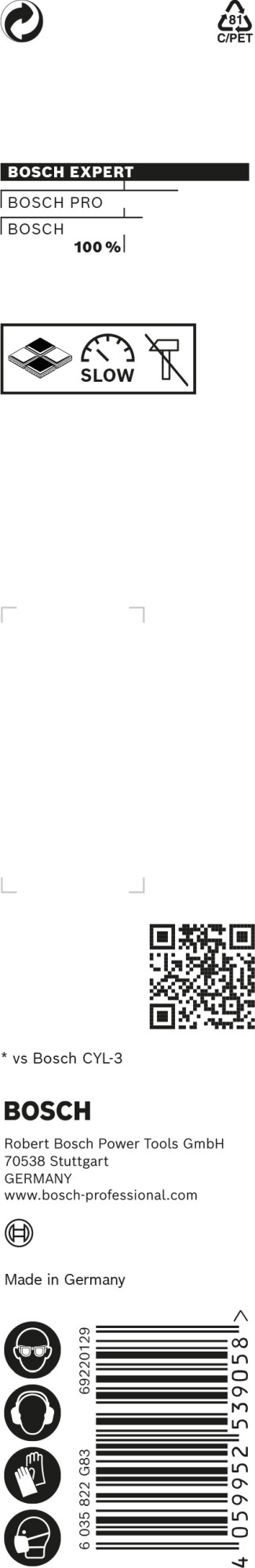 Broca EXPERT CYL-9 MultiConstruction de 6 x 90 x 150 mm