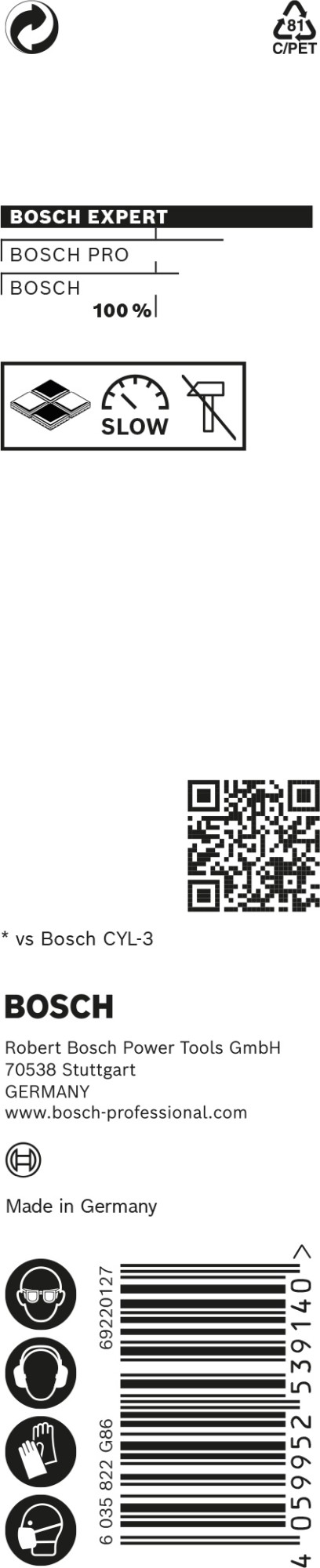 Broca EXPERT CYL-9 MultiConstruction de 8 x 80 x 120 mm