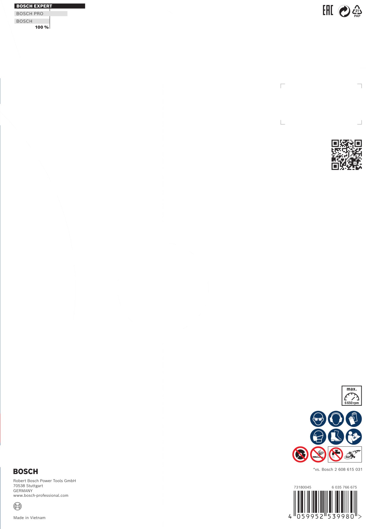 Disco de corte de diamante EXPERT MultiMaterial de 230 x 22,23 x 2,4 x 15 mm