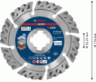 Disco de corte de diamante EXPERT MultiMaterial X-LOCK de 115 x 22,23 x 2,4 x 12 mm