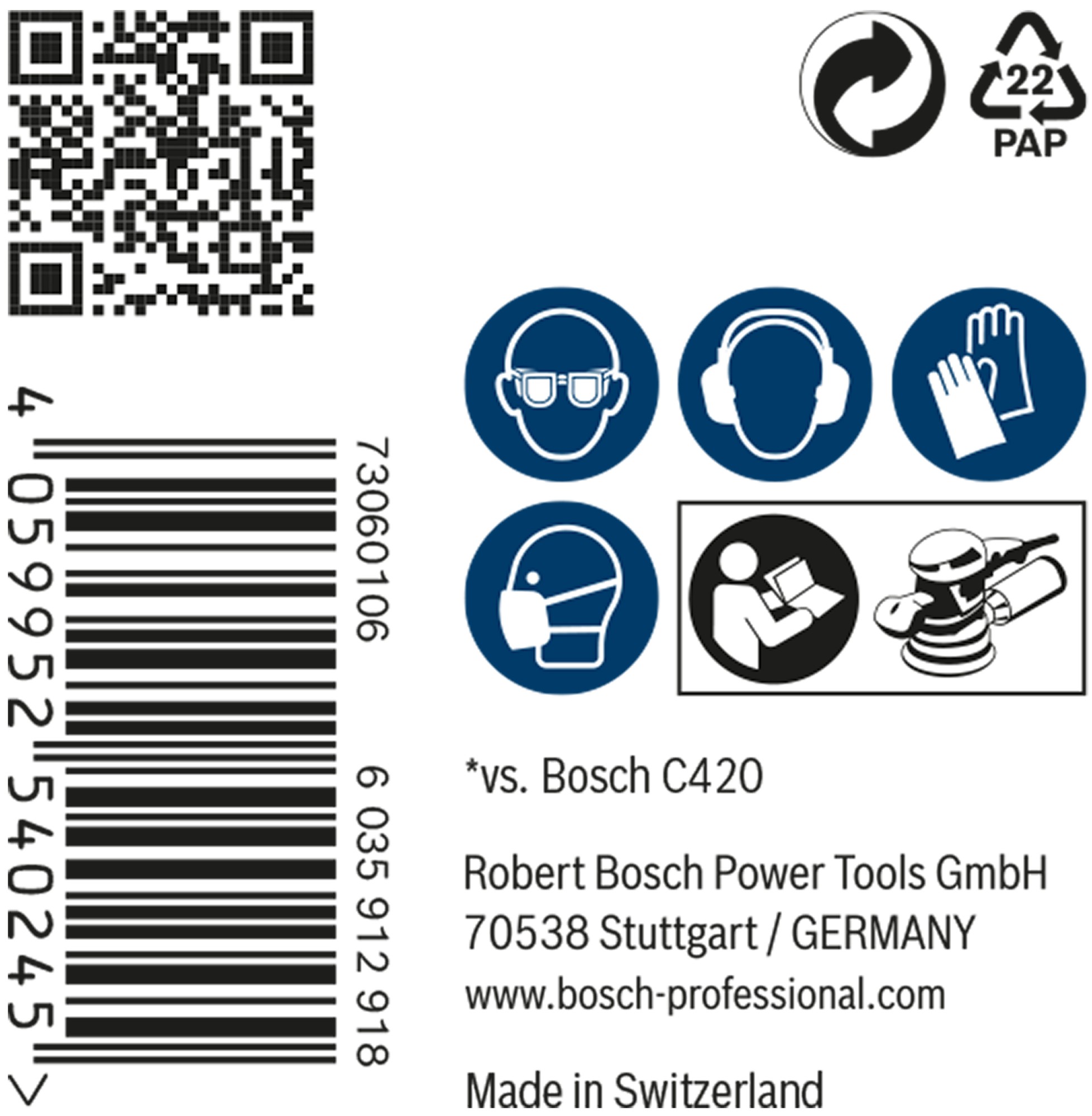 Malla de lija EXPERT M480 para lijadoras excéntricas de 125 mm, G 240, 50 unidades
