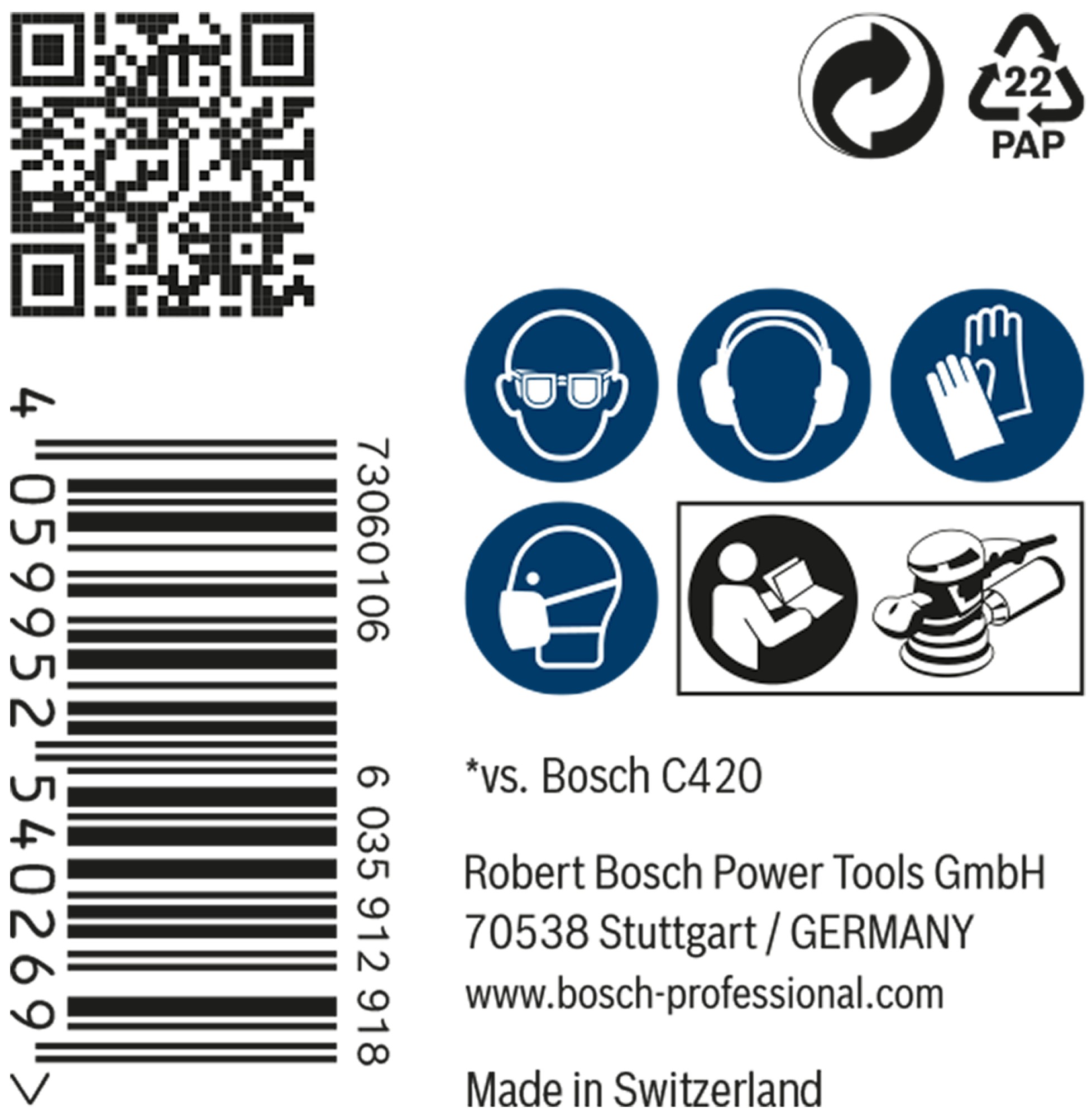 Malla de lija EXPERT M480 para lijadoras excéntricas de 125 mm, G 400, 50 unidades