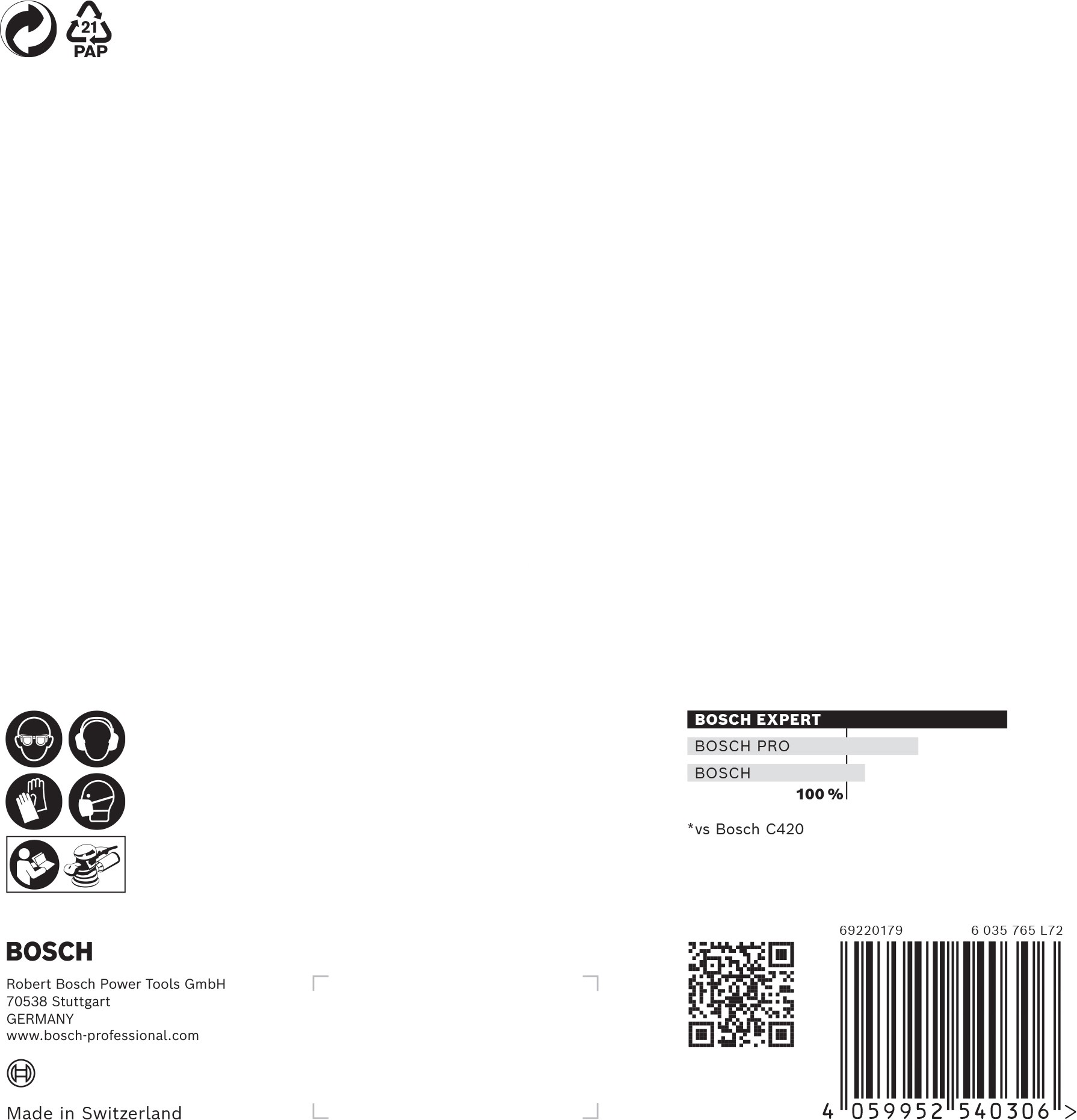 Malla de lija EXPERT M480 para lijadoras excéntricas de 150 mm, G 150, 5 unidades