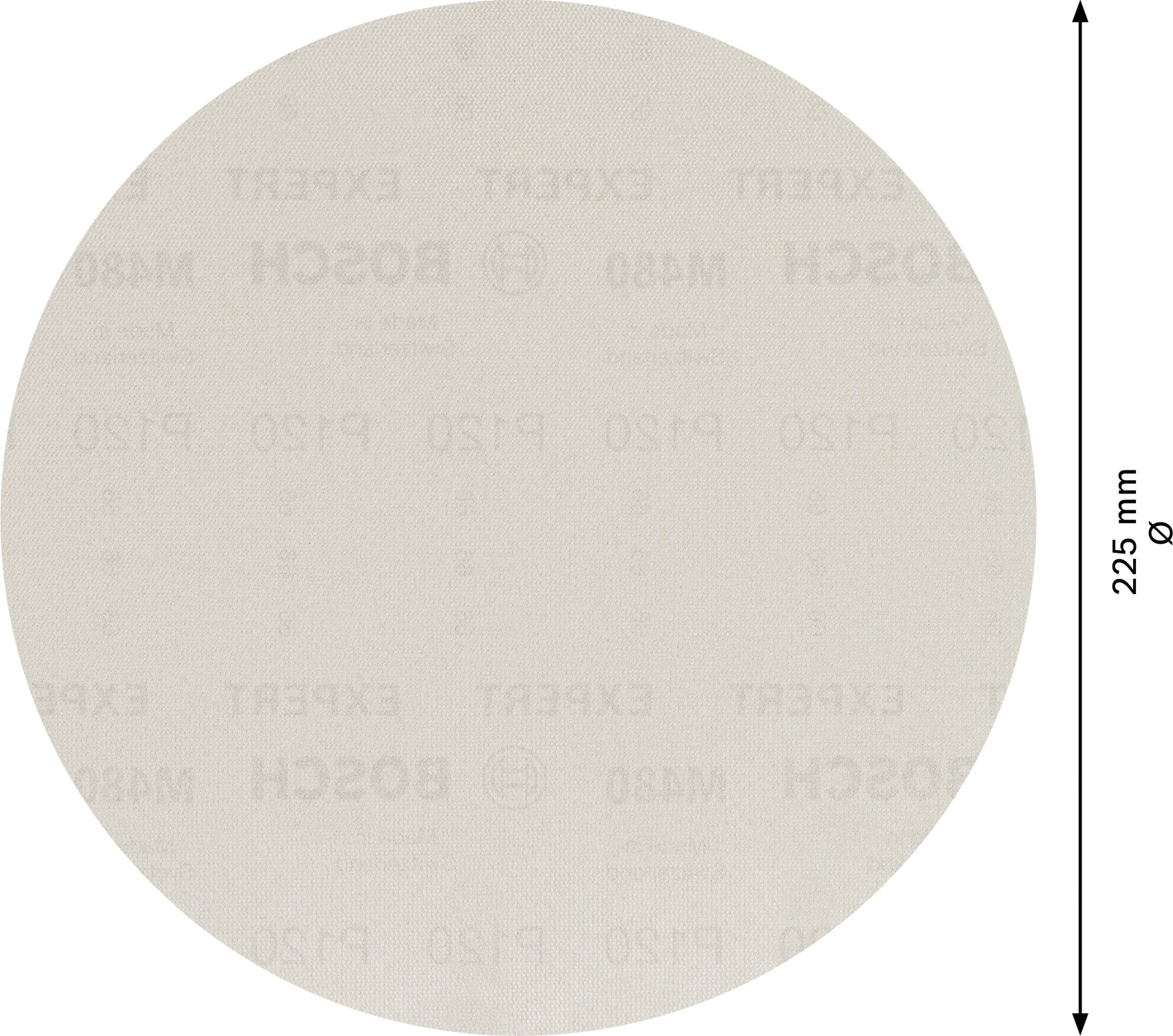 Malla de lija EXPERT M480 para lijadoras de cartón-yeso de 225 mm, G 120, 25 unidades