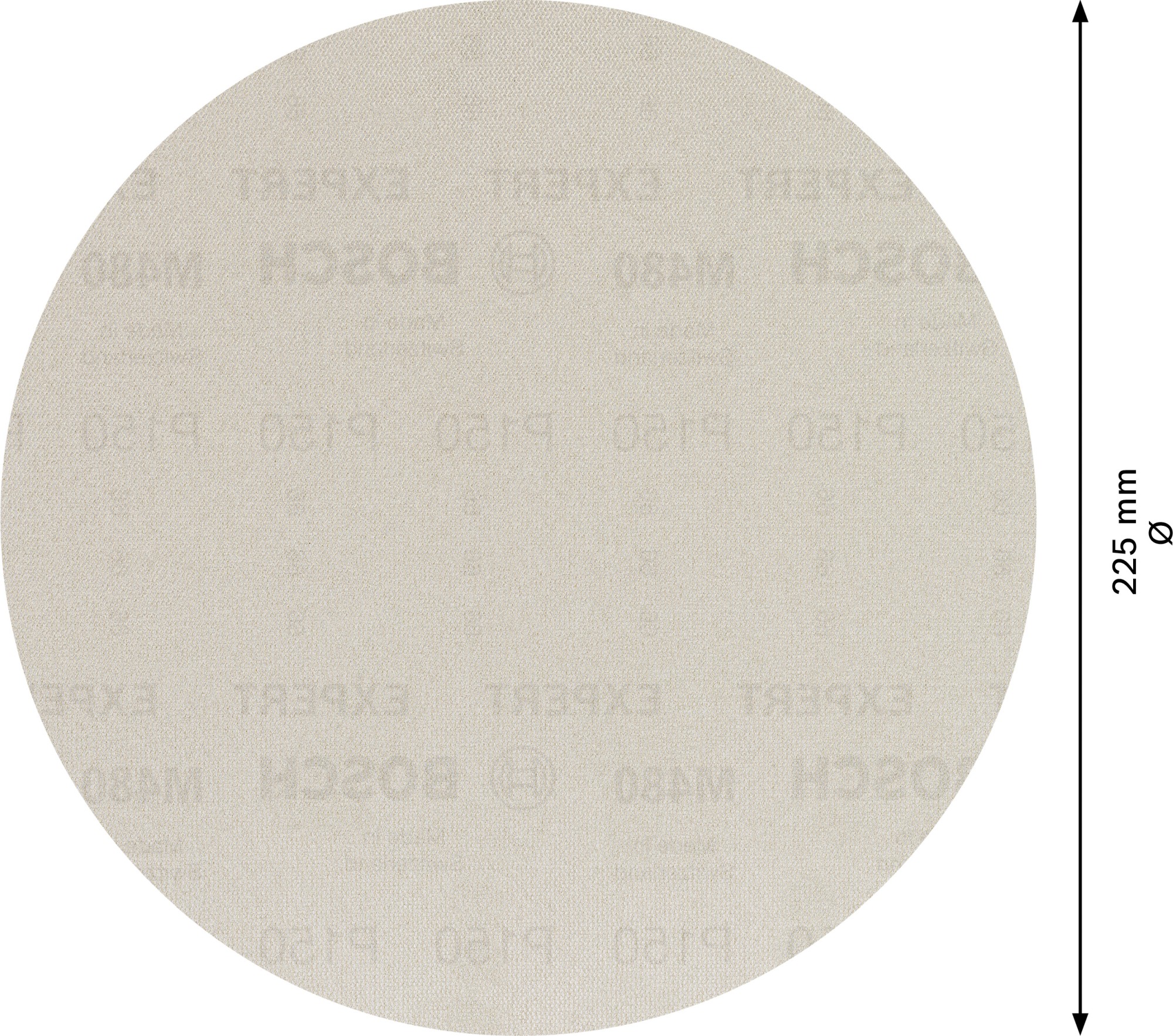 Malla de lija EXPERT M480 para lijadoras de cartón-yeso de 225 mm, G 150, 25 unidades