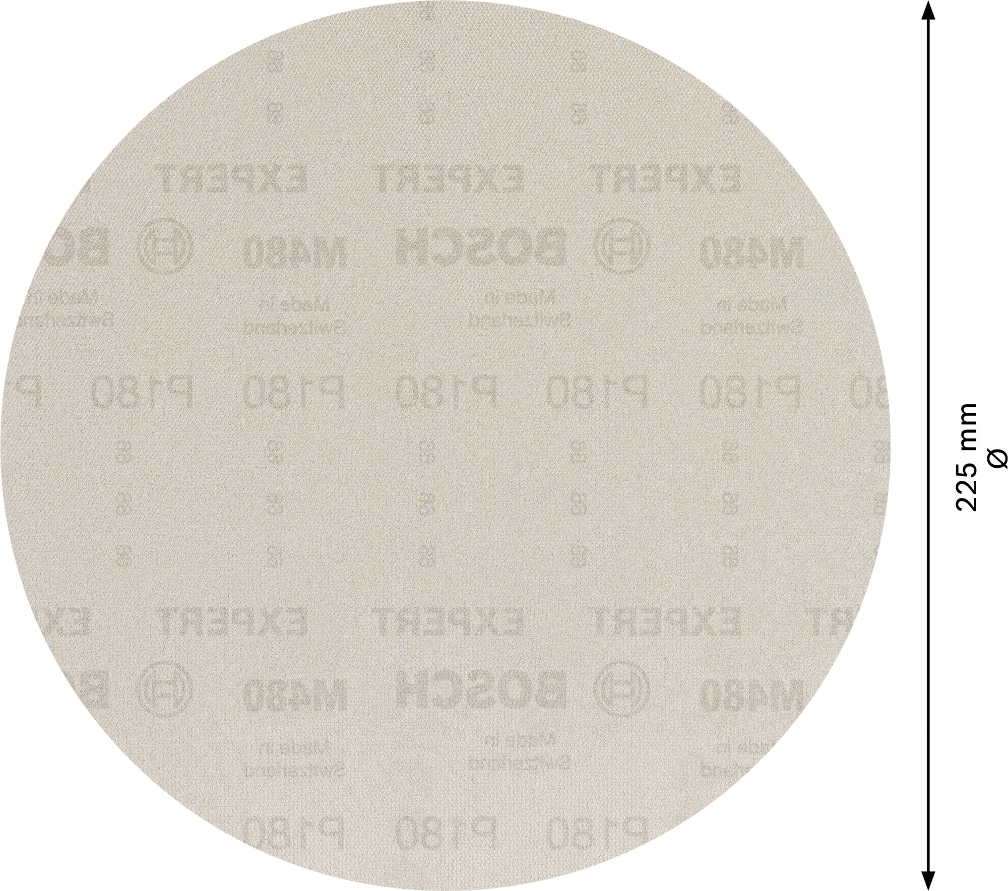 Malla de lija EXPERT M480 para lijadoras de cartón-yeso de 225 mm, G 180, 25 unidades