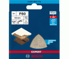 Malla de lija EXPERT M480 para lijadoras delta de 93 mm, G 80, 5 unidades