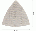 Malla de lija EXPERT M480 para lijadoras delta de 93 mm, G 100, 5 unidades