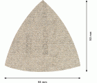 Malla de lija EXPERT M480 para lijadoras delta de 93 mm, G 120, 5 unidades