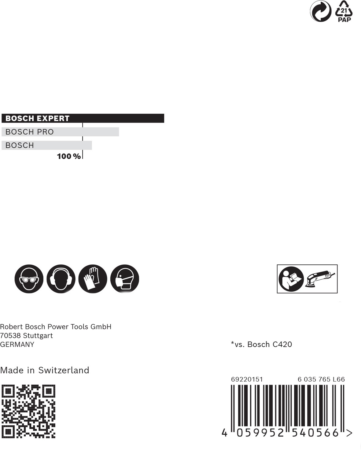 Malla de lija EXPERT M480 para lijadoras delta de 93 mm, G 120, 5 unidades