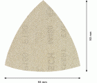 Malla de lija EXPERT M480 para lijadoras delta de 93 mm, G 150, 5 unidades