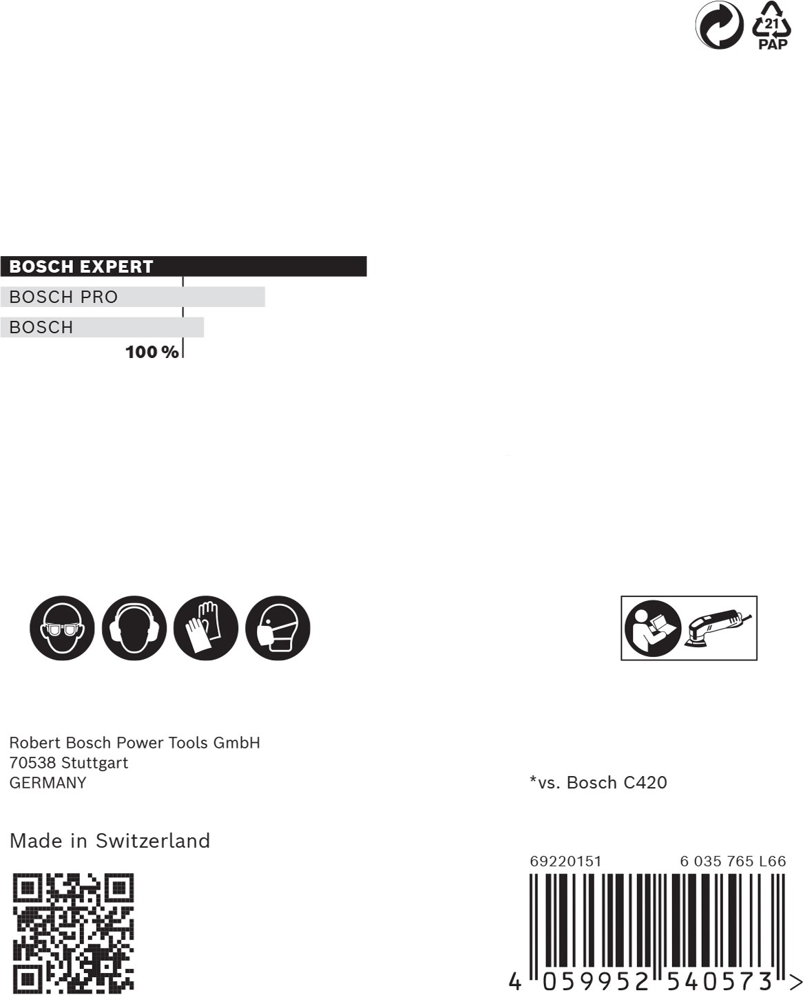 Malla de lija EXPERT M480 para lijadoras delta de 93 mm, G 150, 5 unidades