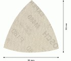 Malla de lija EXPERT M480 para lijadoras delta de 93 mm, G 180, 5 unidades