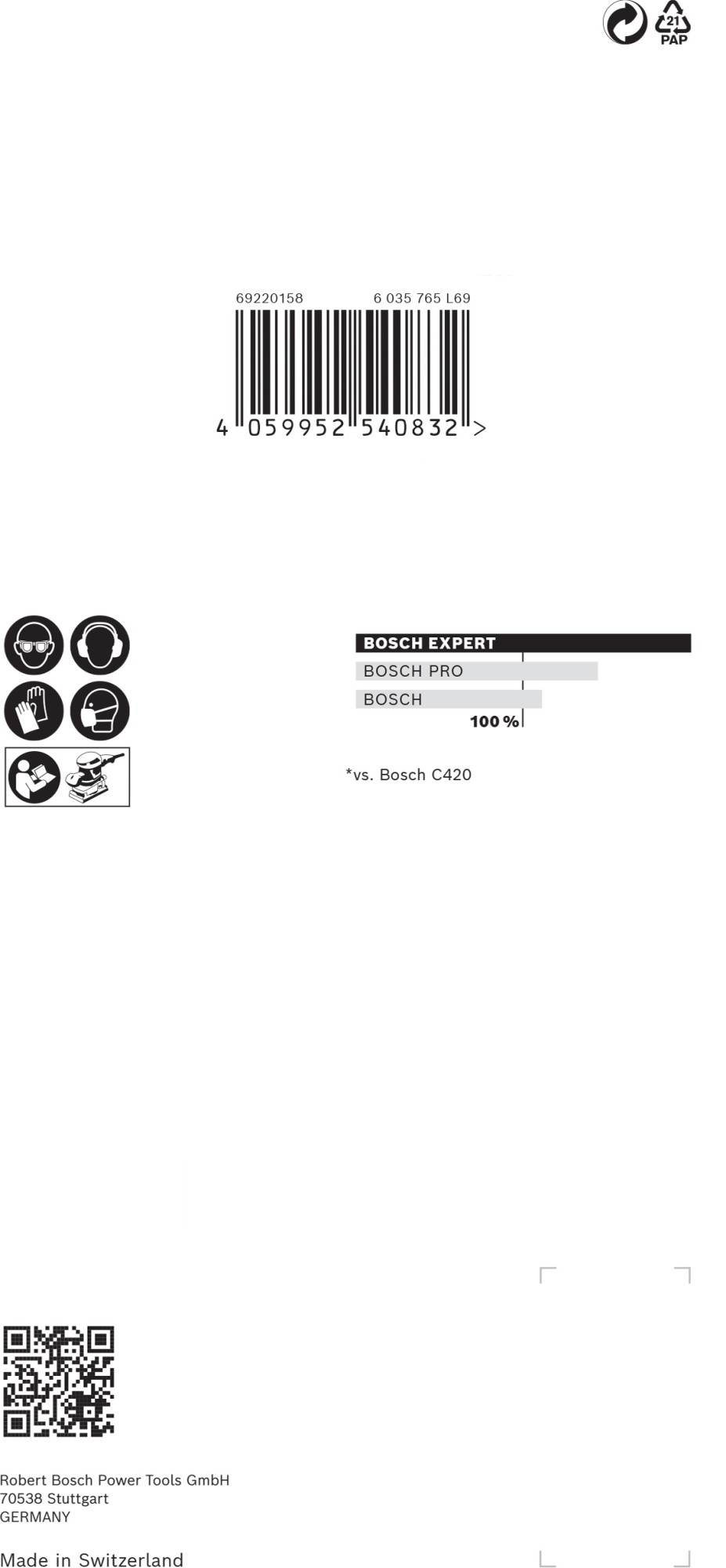 Malla de lija EXPERT M480 para lijadoras orbitales de 93 x 186 mm, G 120, 10 unidades