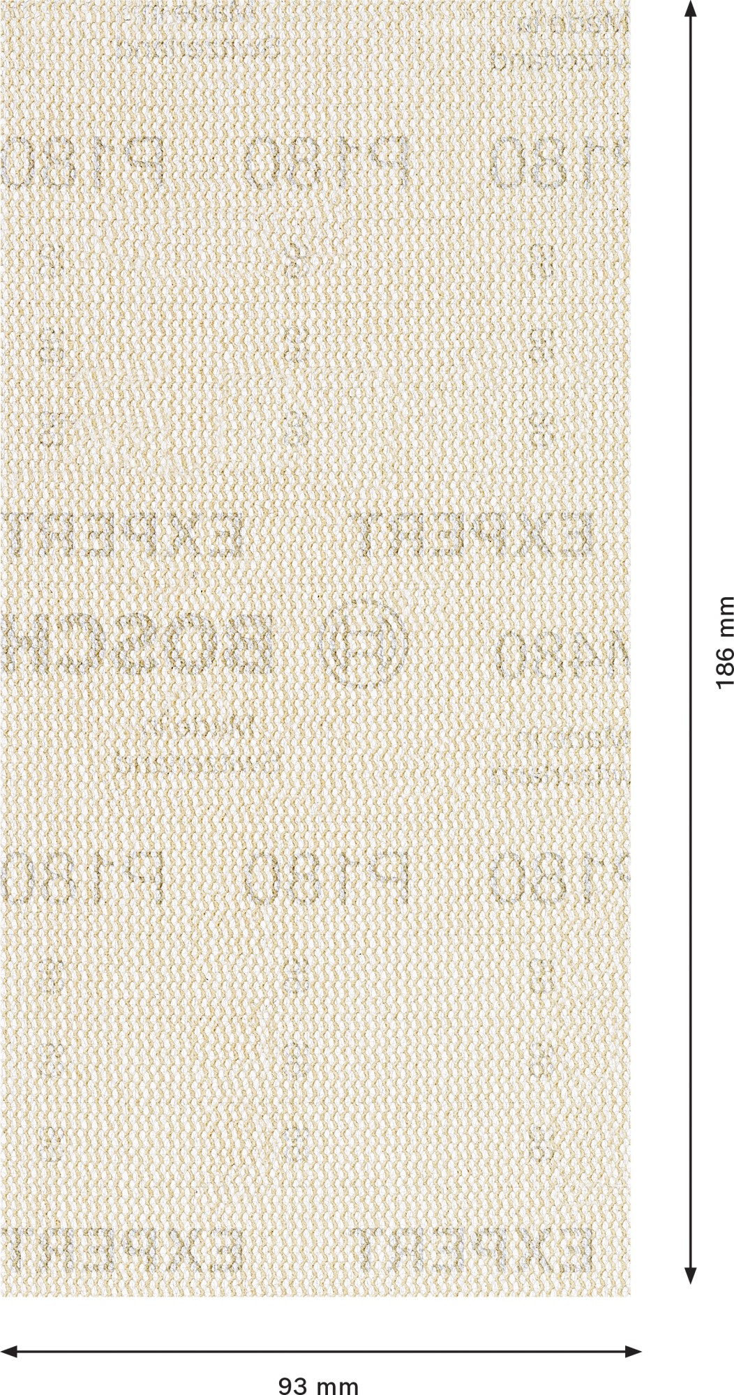 Malla de lija EXPERT M480 para lijadoras orbitales de 93 x 186 mm, G 180, 10 unidades