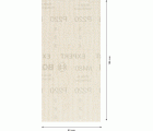 Malla de lija EXPERT M480 para lijadoras orbitales de 93 x 186 mm, G 220, 10 unidades