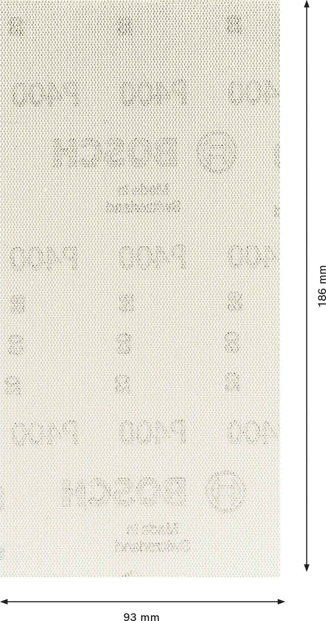 Malla de lija EXPERT M480 para lijadoras orbitales de 93 x 186 mm, G 400, 10 unidades