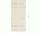 Malla de lija EXPERT M480 para lijadoras orbitales de 93 x 186 mm, G 120, 50 unidades