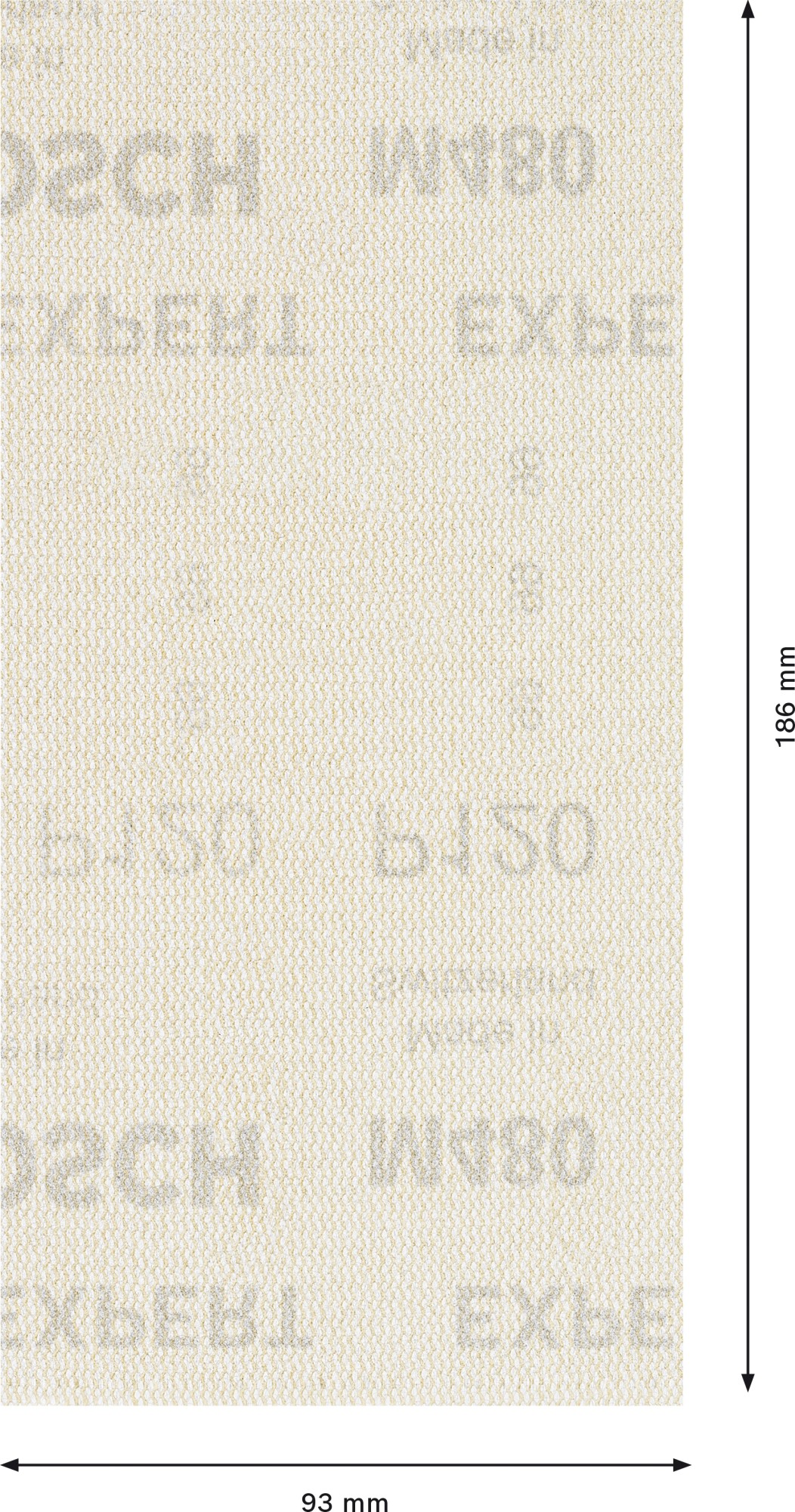 Malla de lija EXPERT M480 para lijadoras orbitales de 93 x 186 mm, G 120, 50 unidades