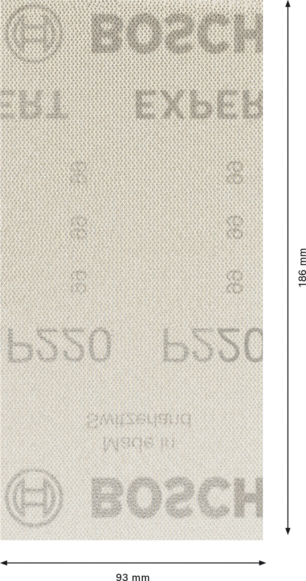 Malla de lija EXPERT M480 para lijadoras orbitales de 93 x 186 mm, G 220, 50 unidades