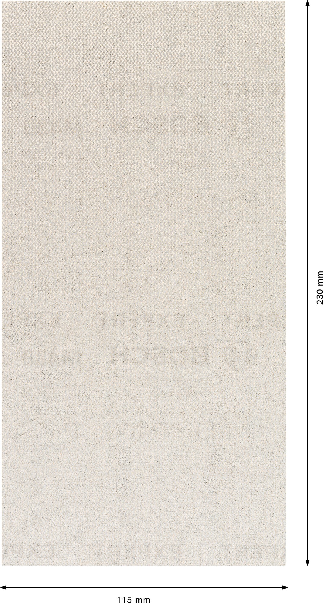 Malla de lija EXPERT M480 para lijadoras orbitales de 115 x 230 mm, G 100, 10 unidades