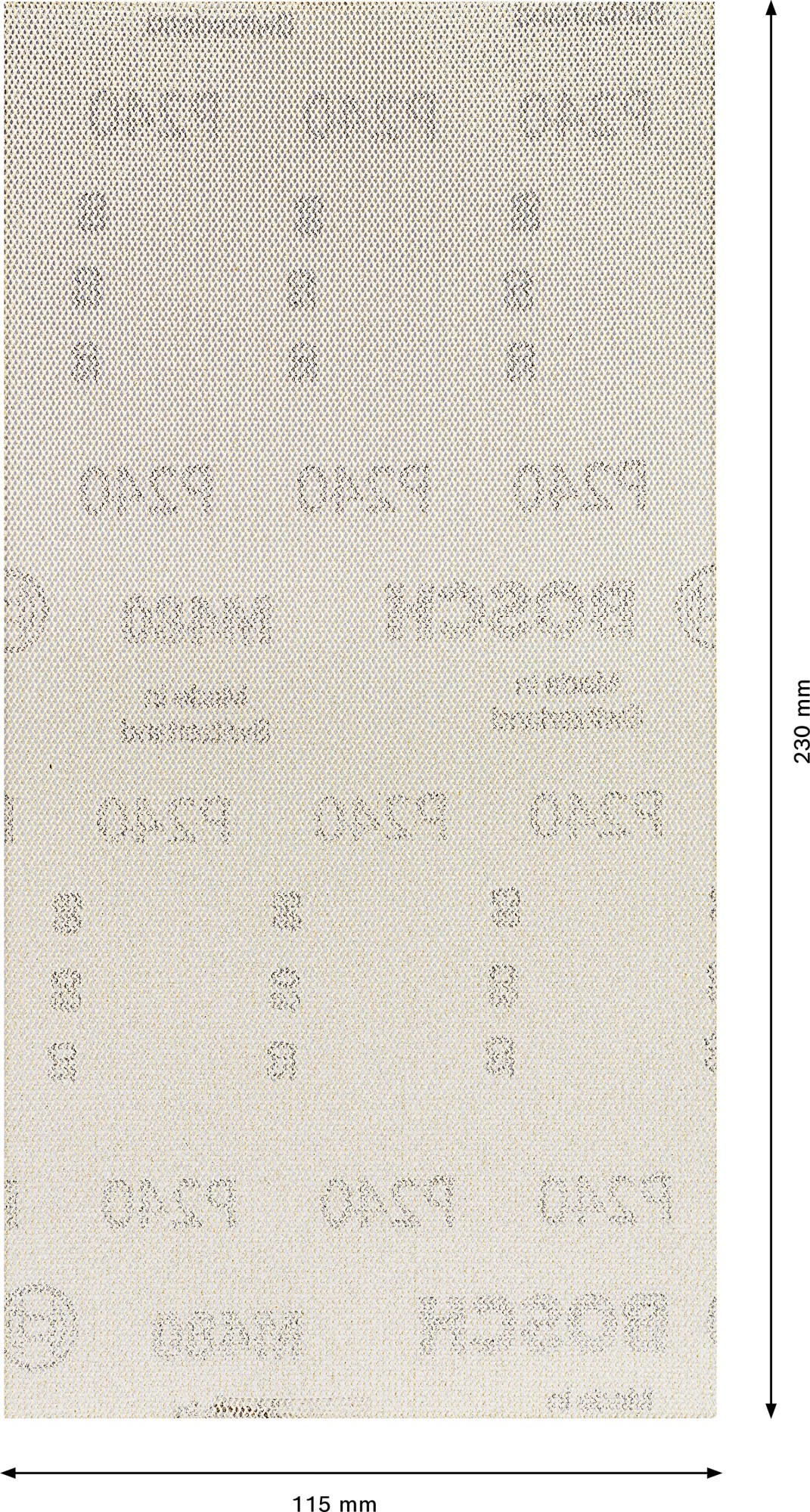 Malla de lija EXPERT M480 para lijadoras orbitales de 115 x 230 mm, G 240, 10 unidades