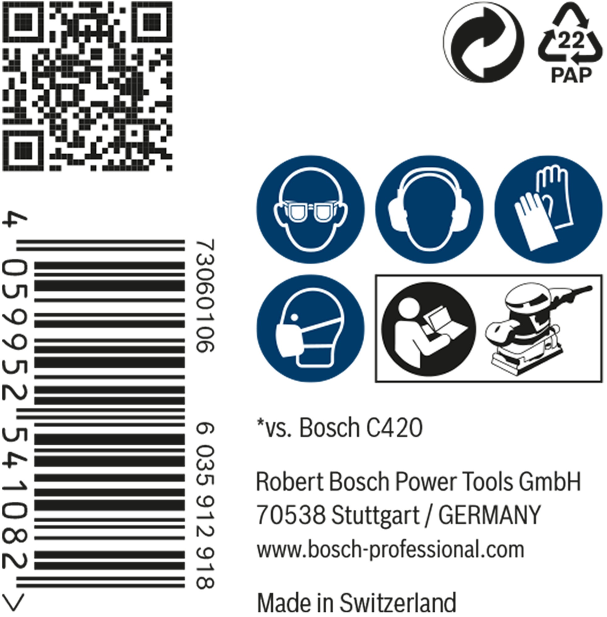Malla de lija EXPERT M480 para lijadoras orbitales de 115 x 230 mm, G 80, 50 unidades