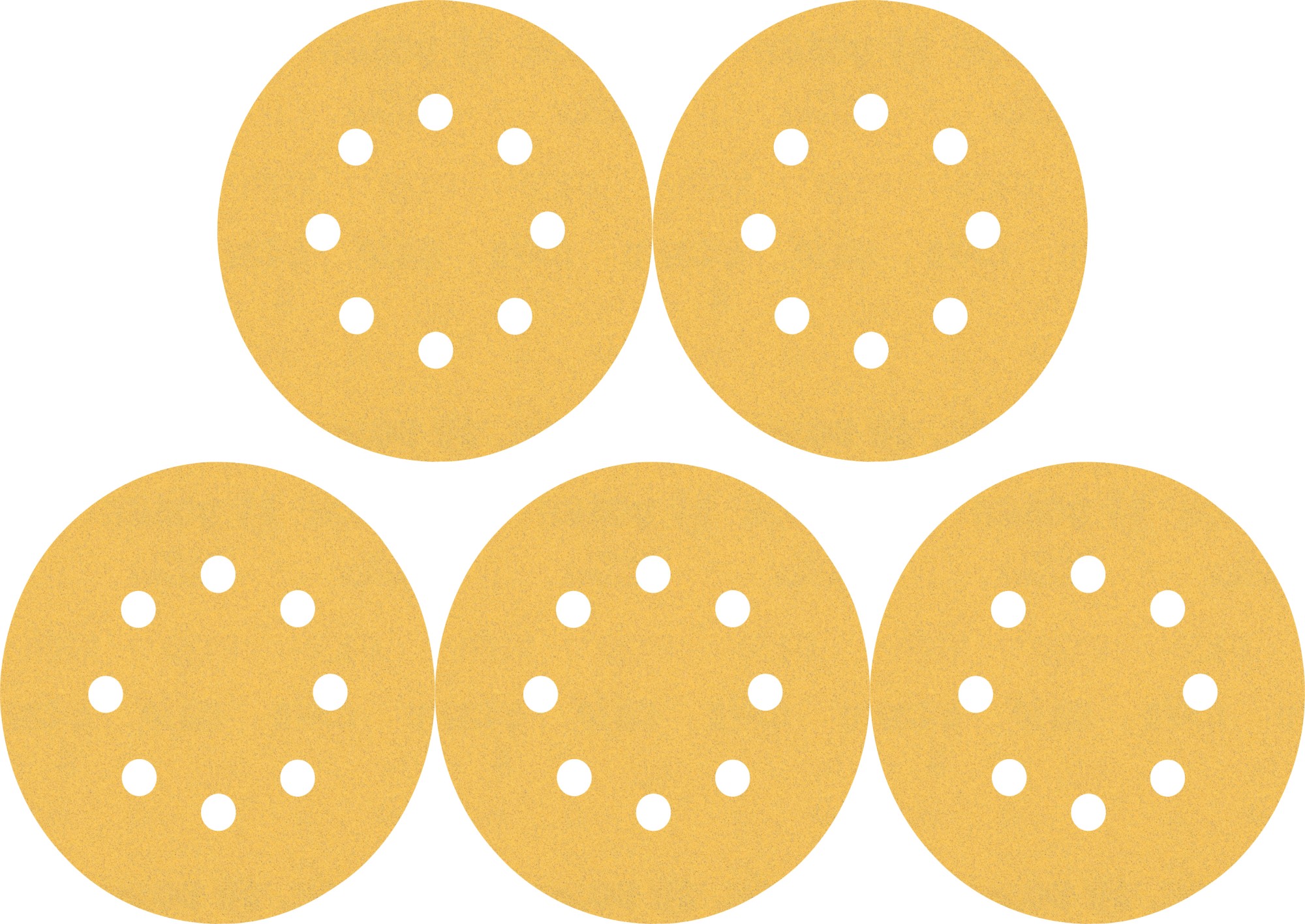 Papel de lija EXPERT C470 con 8 orificios para lijadoras excéntricas de 125 mm, G 40, 5 unidades