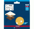 Papel de lija EXPERT C470 con 8 orificios para lijadoras excéntricas de 125 mm, G 400, 5 unidades