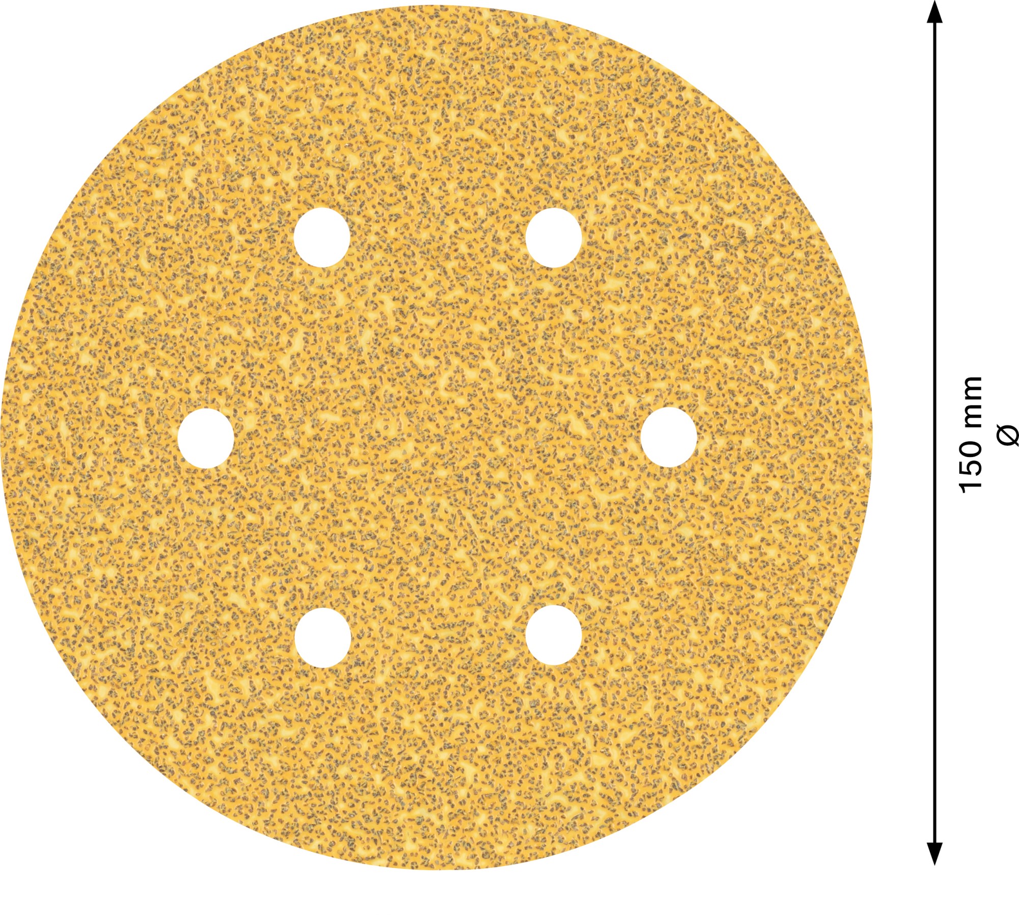 Papel de lija EXPERT C470 con 6 orificios para lijadoras excéntricas de 150 mm, G 40, 5 unidades