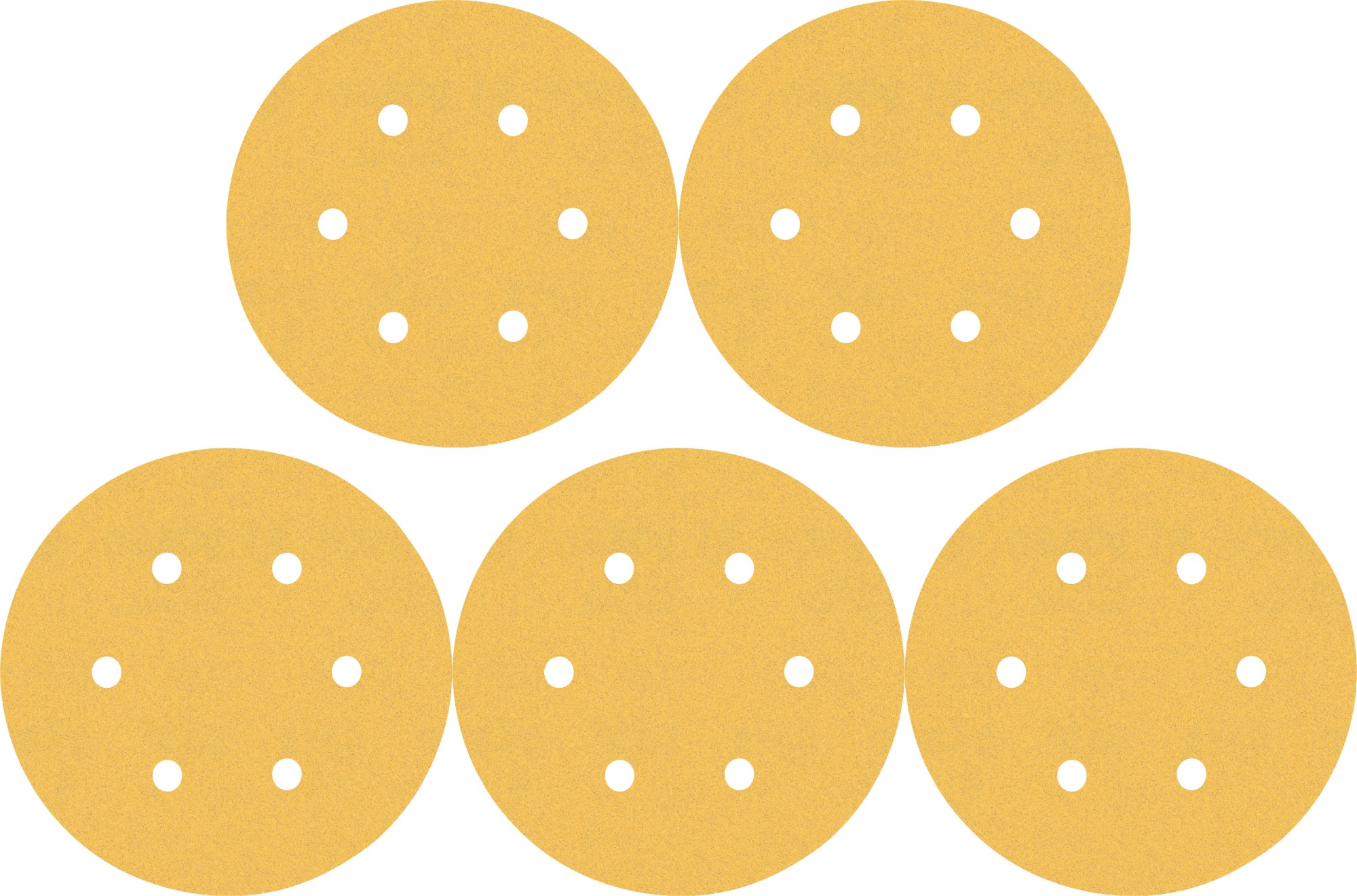 Papel de lija EXPERT C470 con 6 orificios para lijadoras excéntricas de 150 mm, G 40, 5 unidades