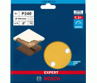Papel de lija EXPERT C470 con 6 orificios para lijadoras excéntricas de 150 mm, G 240, 5 unidades