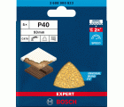 Papel de lija EXPERT C470 para lijadoras delta de 93 mm, G 40, 5 unidades