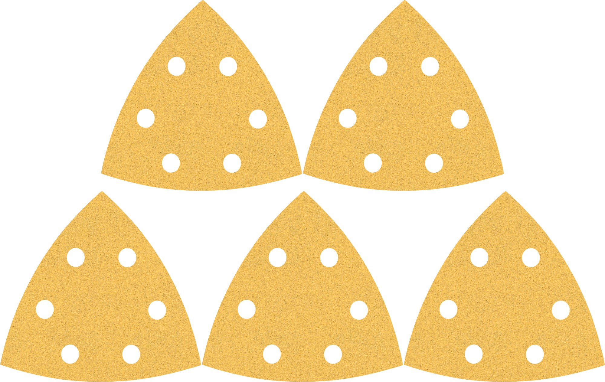 Papel de lija EXPERT C470 para lijadoras delta de 93 mm, G 240, 5 unidades