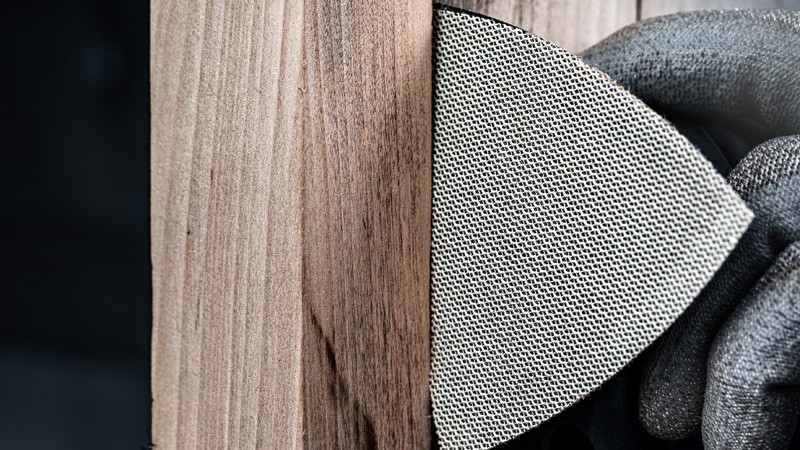 Papel de lija EXPERT C470 para lijadoras delta de 93 mm, G 400, 5 unidades