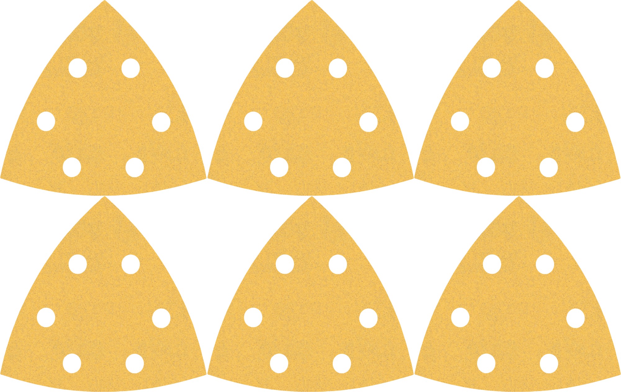 Set de papel de lija EXPERT C470 para lijadoras delta de 93 mm, G 60/120/240, 6 unidades