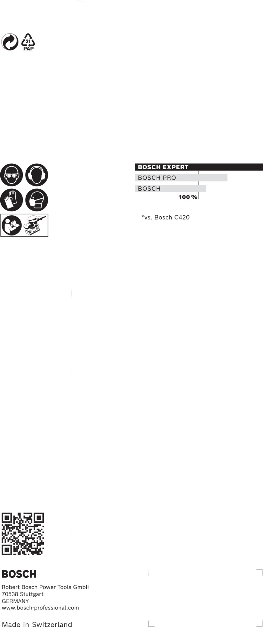 Papel de lija EXPERT C470 con 8 orificios para lijadoras orbitales 93 x 230 mm, G 60 10 unidades