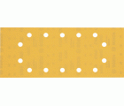 Papel de lija EXPERT C470 con 14 orificios para lijadoras orbitales 115 x 280 mm, G 400 10 unidades