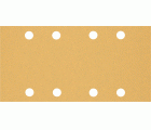 Papel de lija EXPERT C470 con 8 orificios para lijadoras orbitales 93 x 186 mm, G 80 10 unidades