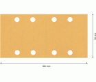 Papel de lija EXPERT C470 con 8 orificios para lijadoras orbitales 93 x 186 mm, G 120 10 unidades