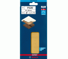 Papel de lija EXPERT C470 con 8 orificios para lijadoras orbitales 93 x 186 mm, G 320 10 unidades