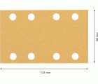 Papel de lija EXPERT C470 con 8 orificios para lijadoras orbitales 80 x 133 mm, G 80 10 unidades