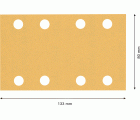 Papel de lija EXPERT C470 con 8 orificios para lijadoras orbitales 80 x 133 mm, G 120 10 unidades