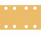 Papel de lija EXPERT C470 con 8 orificios para lijadoras orbitales 80 x 133 mm, G 120 10 unidades
