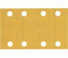 Papel de lija EXPERT C470 con 8 orificios para lijadoras orbitales 80 x 133 mm, G 320 10 unidades