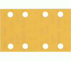 Papel de lija EXPERT C470 con 8 orificios para lijadoras orbitales 80 x 133 mm, G 400 10 unidades
