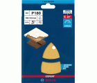 Papel de lija EXPERT C470 con 11 orificios para multilijadoras de 102 x 62 mm, 93 mm, G 180, 10 unidades