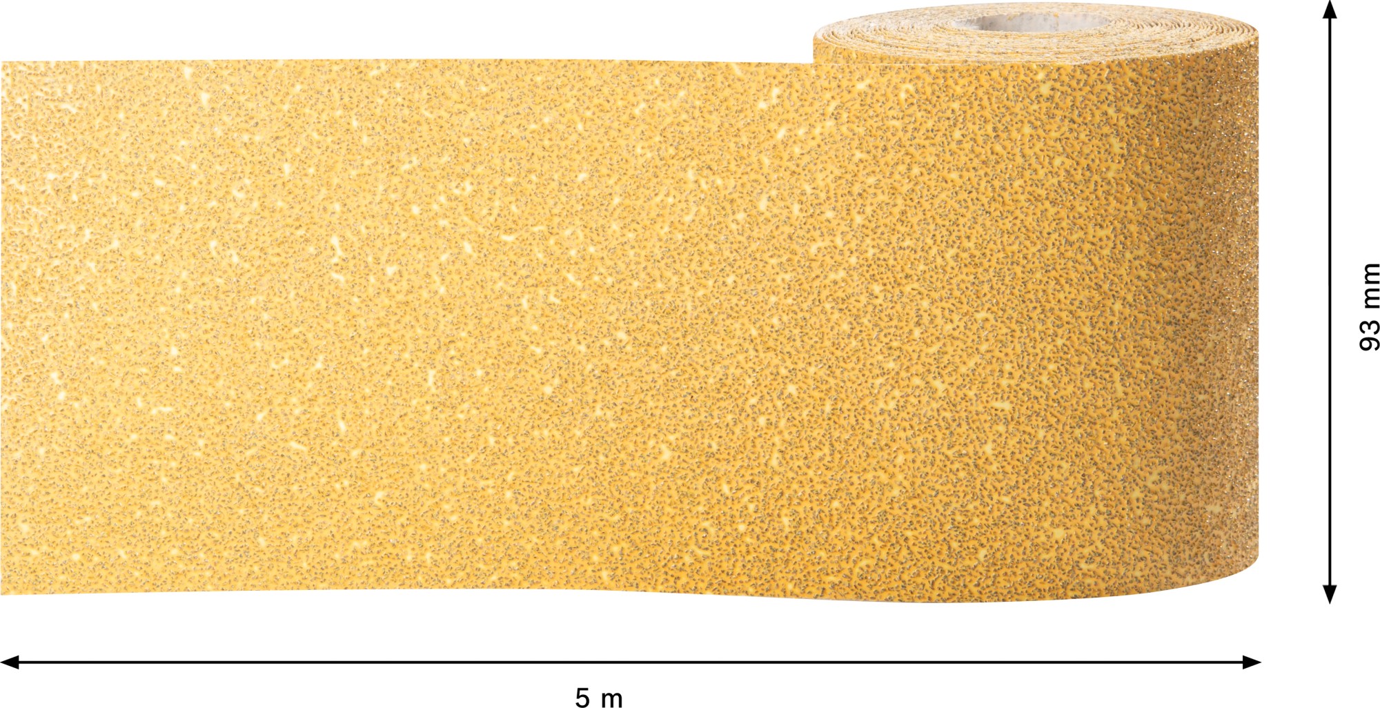 Rollo de papel de lija EXPERT C470 para lijado manual de 93 mm, 5 m, G 40