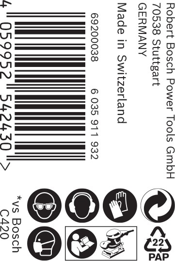 Rollo de papel de lija EXPERT C470 para lijado manual de 93 mm, 5 m, G 120